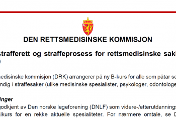 Bilde annonsen B-kurs DRK